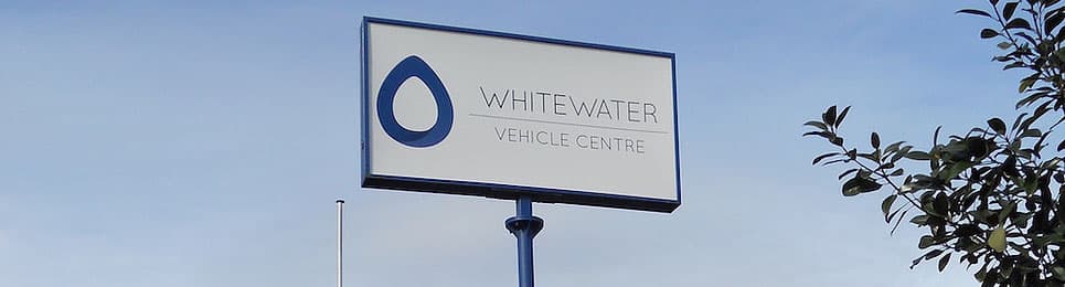 Sign of our first location