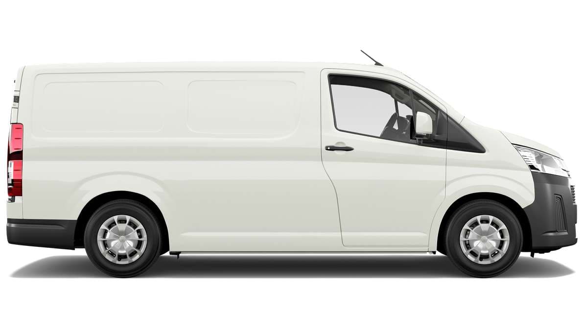 2024 Toyota HiAce Long Wheelbase Van 4 door option and rear barn doors image 2