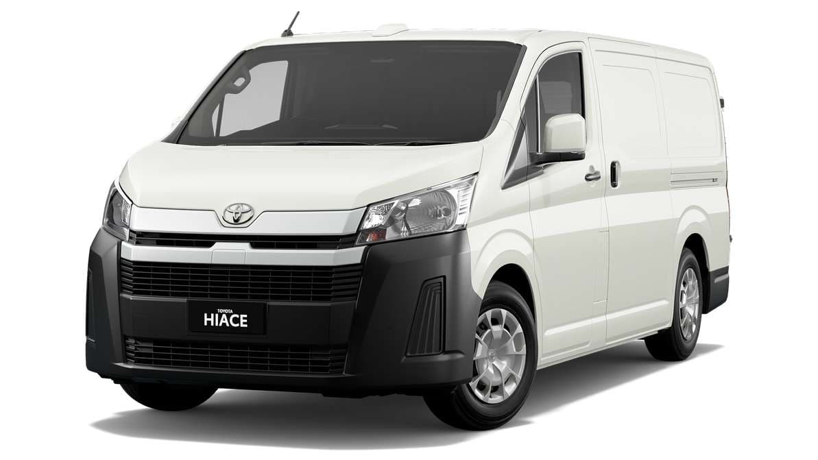 2025 Toyota HiAce Long Wheelbase Van Left sliding door with steel panel and rear barn doors image 4